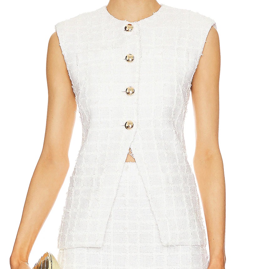 Nwt Amanda Uprichard Hughes Vest, Size Xs